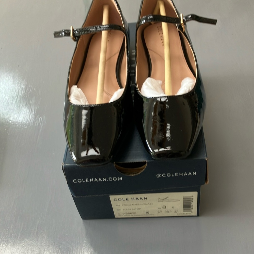 Cole Haan Black Patent Leather Mary Jane Ballet